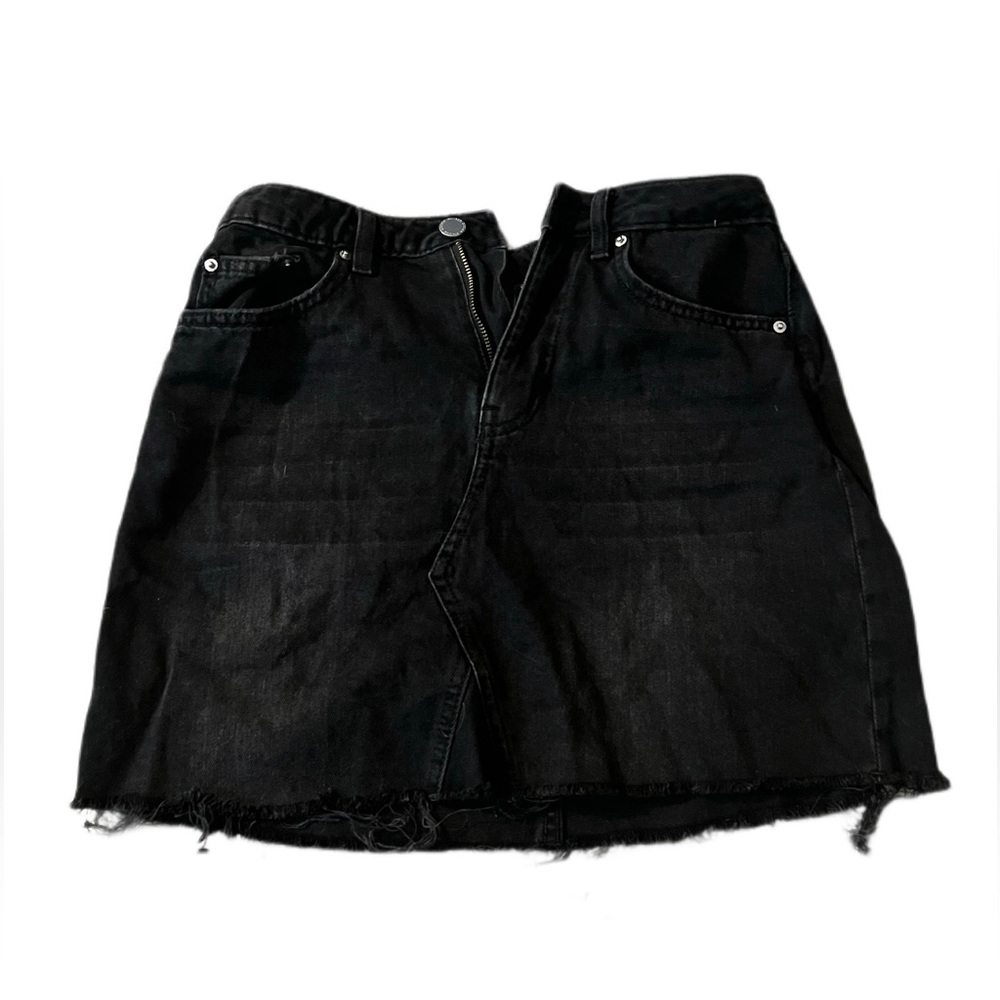 Black Jean skirt